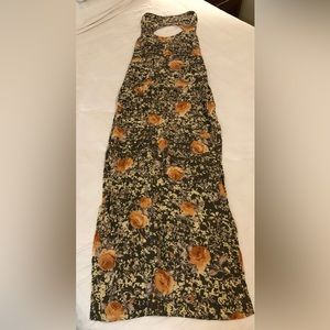 For love and lemons midnight cowboy rides again rose print maxi dress, NWT